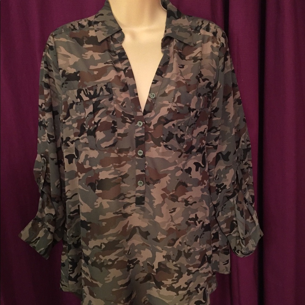 Camo Blouse